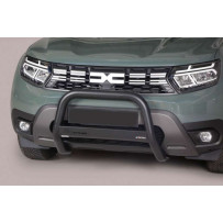Pare-buffle Noir en acier inoxydable Ø 63 mm pour Dacia Duster 2021-2023