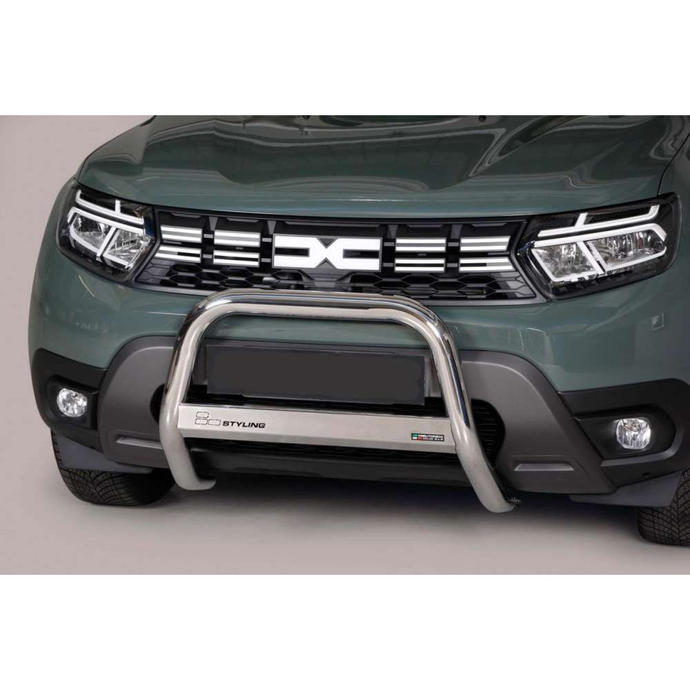 Pare-buffle en acier inoxydable Ø 63 mm pour Dacia Duster 2021-2023