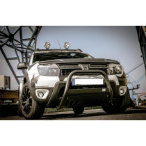Pare-buffle noir avec protection sous-encastrée Ø 63,5 mm pour Dacia Duster 2010-2017