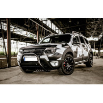Pare-buffle noir avec protection sous-encastrée Ø 63,5 mm pour Dacia Duster 2010-2017