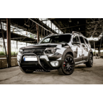 Pare-buffle noir avec protection sous-encastrée Ø 63,5 mm pour Dacia Duster 2010-2017