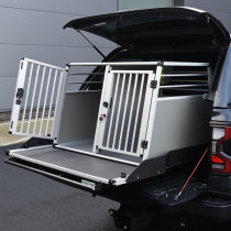 Cage pour Chien Légère Aluminium - Double Porte | 3 Tailles pour Pick-up & 4X4