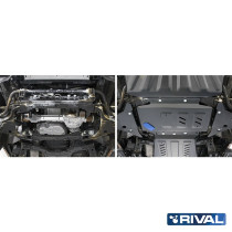 Kit de protections pour Moteur Rival Acier 3 mm pour Nissan Navara D40 2005-