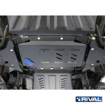 Kit complet de protections blindées Rival en acier 3 mm pour Nissan Navara D40 2005+