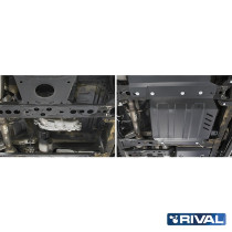 Kit de protections pour boite de transfert Rival Acier 3 mm pour Nissan Navara D40 2005-