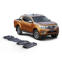 Kit complet de protections blindées Rival en acier 3 mm pour Nissan Navara D40 2005+