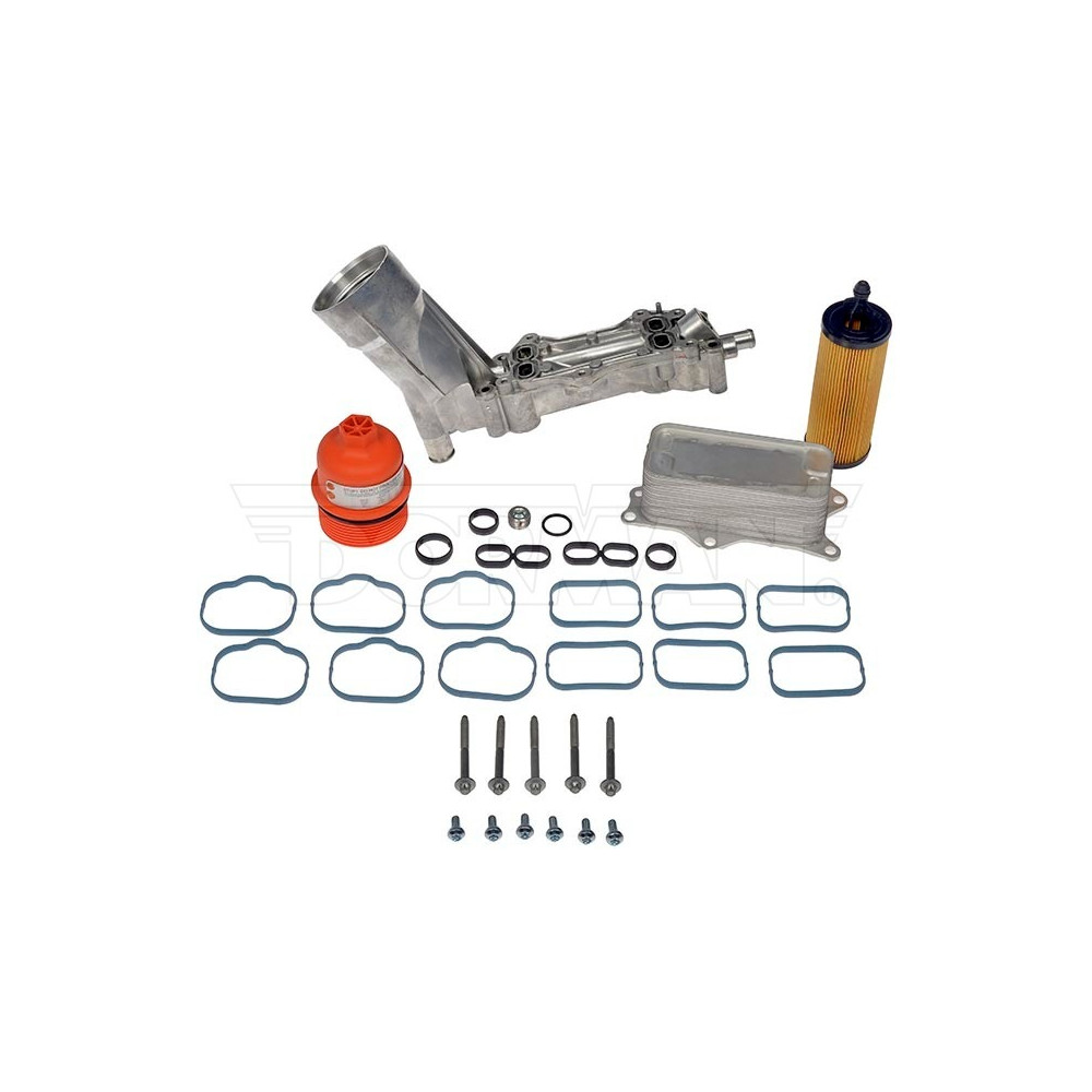 Boîtier de filtre à huile renforcé en aluminium Dorman avec refroidisseur pour moteurs V6 (Chrysler, Dodge, Jeep, Ram)