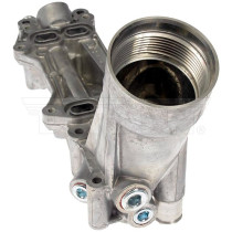 Boîtier de filtre à huile renforcé en aluminium Dorman avec refroidisseur pour moteurs V6 (Chrysler, Dodge, Jeep, Ram)