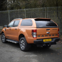 Hardtop Truckman Grand peint avec vitres pop-out et barres de toit pour Ford Ranger Double Cabine 2012-2022