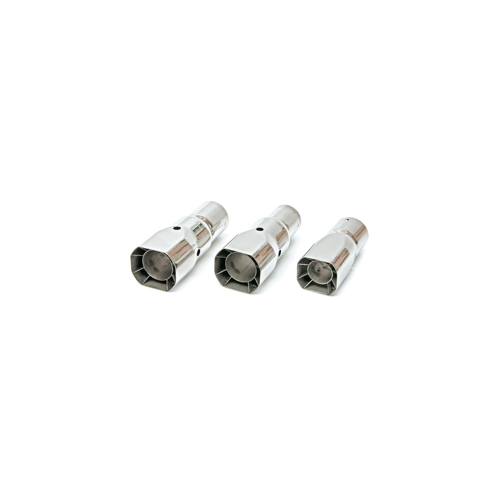 Embout d'échappement Borla carré en acier inoxydable 2,5 pouces 63 mm longueur 15 cm