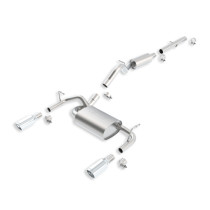 Ligne d'échappement Cat-Back Borla inox double sortie pour Jeep Wrangler JK 2 portes