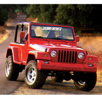 Kit élargisseurs d'ailes 15 cm Xenon en uréthane à peindre pour Jeep Wrangler TJ 1996-2006