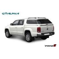 Hardtop Alpha Type E apprêté -vitres latérales coulissantes -WV Amarok 2010-2020