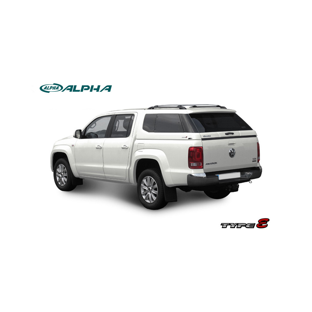 Hardtop Alpha Type E apprêté -vitres latérales coulissantes -WV Amarok 2010-2020