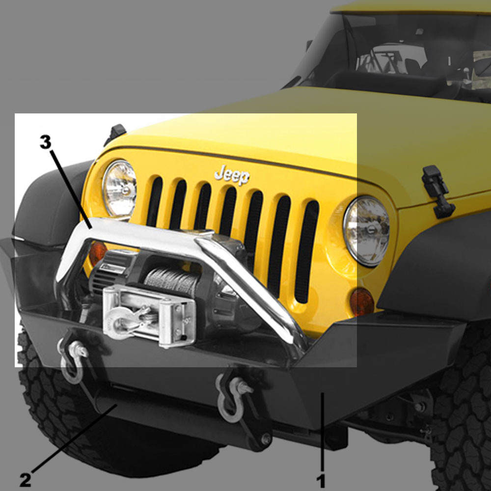 Barre High rock supérieur, Wrangler JK