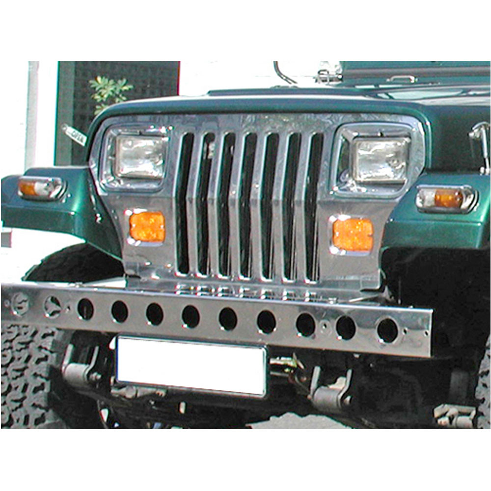 Grille avant en Acier inoxydable poli Jeep YJ