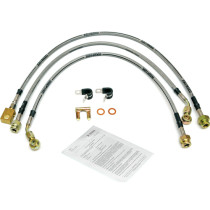 Jeu de flexibles de frein en acier inoxydable Jeep