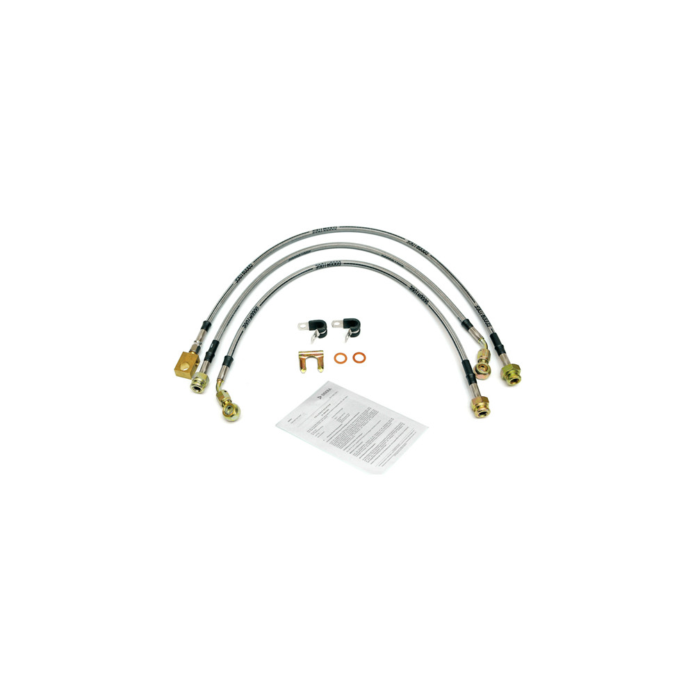 Jeu de flexibles de frein en acier inoxydable Jeep