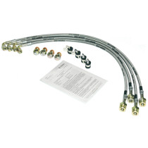 Jeu de flexibles de frein en acier inoxydable Jeep
