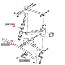 Silent-bloc - Triangle Inférieur Arrière - RAV4 - 2000-2006