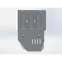 Blindage Boites V+T Toyota LC150 5p- 09-15 Alu 5mm embouti