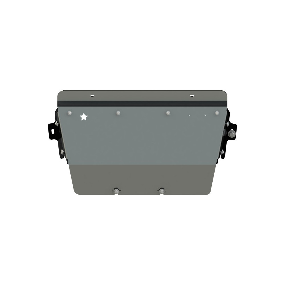 Blindage Radiateur Nissan Navara D40 05-10 - Aluminium 5mm plié