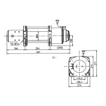 Treuil industriel électrique T-MAX FEW-13500 24V 6120kg