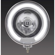 Phare de route Halogène 210 mm avec anneau led de position 24 Volts