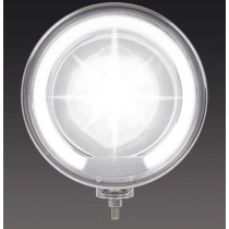 Phare de route Halogène 210 mm avec anneau led de position 24 Volts