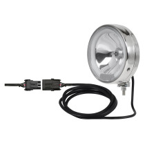 Phare de route Halogène 210 mm avec anneau led de position 24 Volts