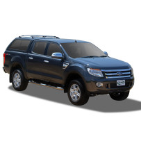 Hardtop Alpha Type E -vitres latérales coulissantes-Ford Ranger 2012-2022 Double cabine