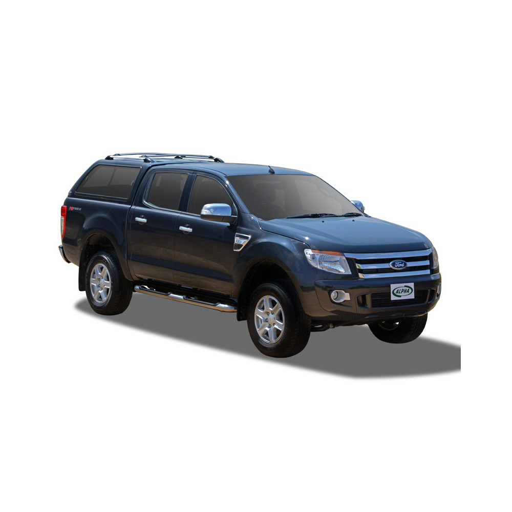 Hardtop Alpha Type E -vitres latérales coulissantes-Ford Ranger 2012-2022 Double cabine