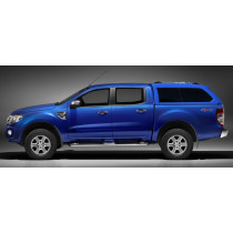 Hardtop Alpha Type E -vitres latérales coulissantes-Ford Ranger 2012-2022 Double cabine