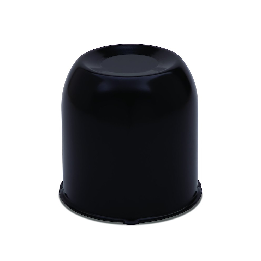 Cache moyeu fermé 107 mm noir