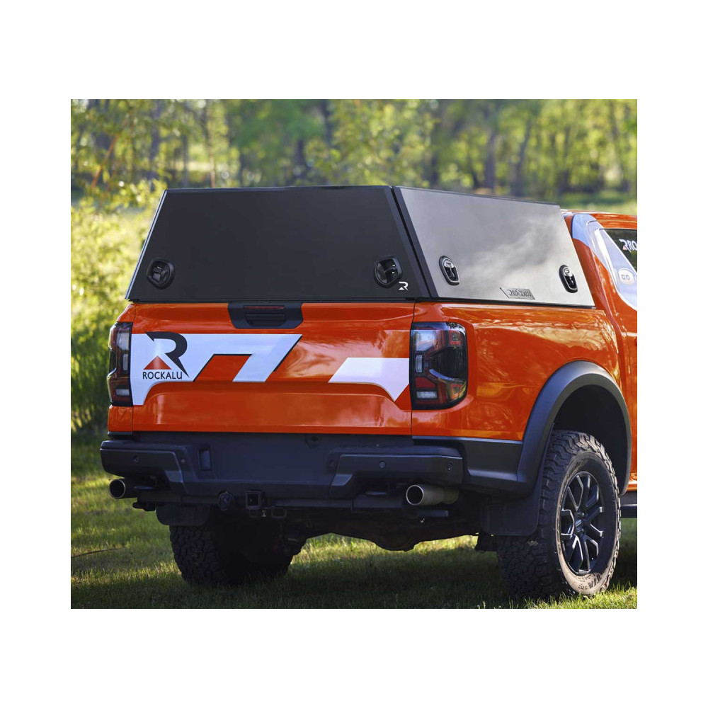 Hardtop aluminium 3 ROCKALU Toyota Hilux 2005-2015 Double Cab (noir)