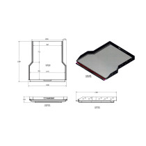 Plateau de chargement Carryboy  350kg Double Cabine Ranger 12-22 / Navara / Hilux / D-Max