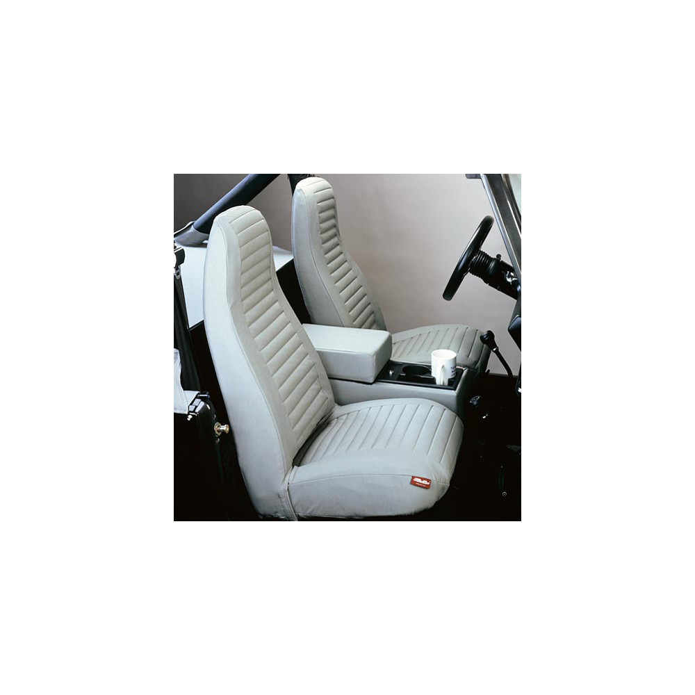 Jeu de housses de siège avant  charbon