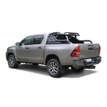 Arceau de sécurité Stealth noir avec panier à bagage Toyota Hilux 2015-