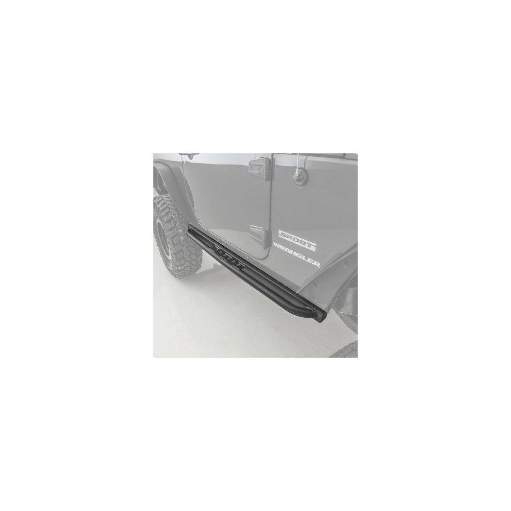 Marche pieds Smittybilt  SRC acier noire 2 portes Jeep Wrangler JK 07 - 18