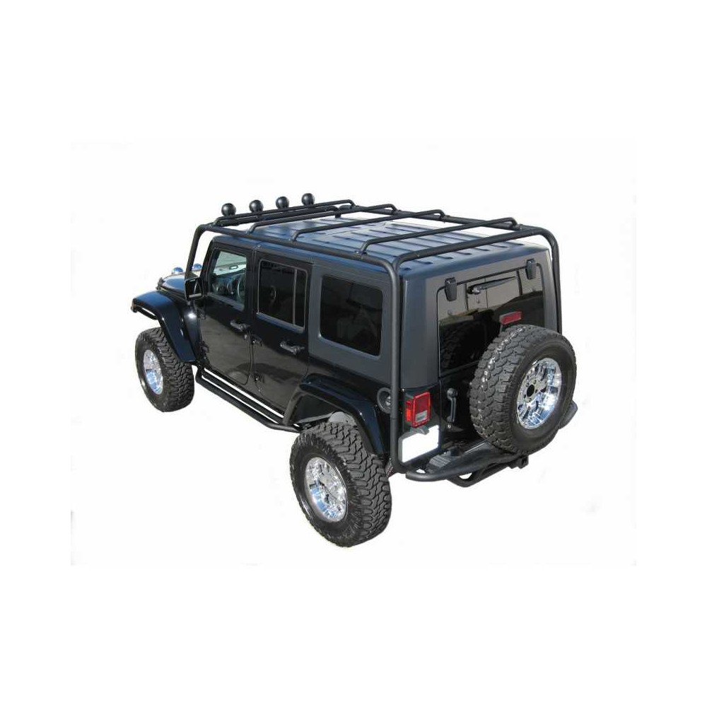 Galerie de toit TRAILFX Jeep Wrangler JK 2007-2018 5 portes Jeep Wrangler JL 2018- 4 portes
