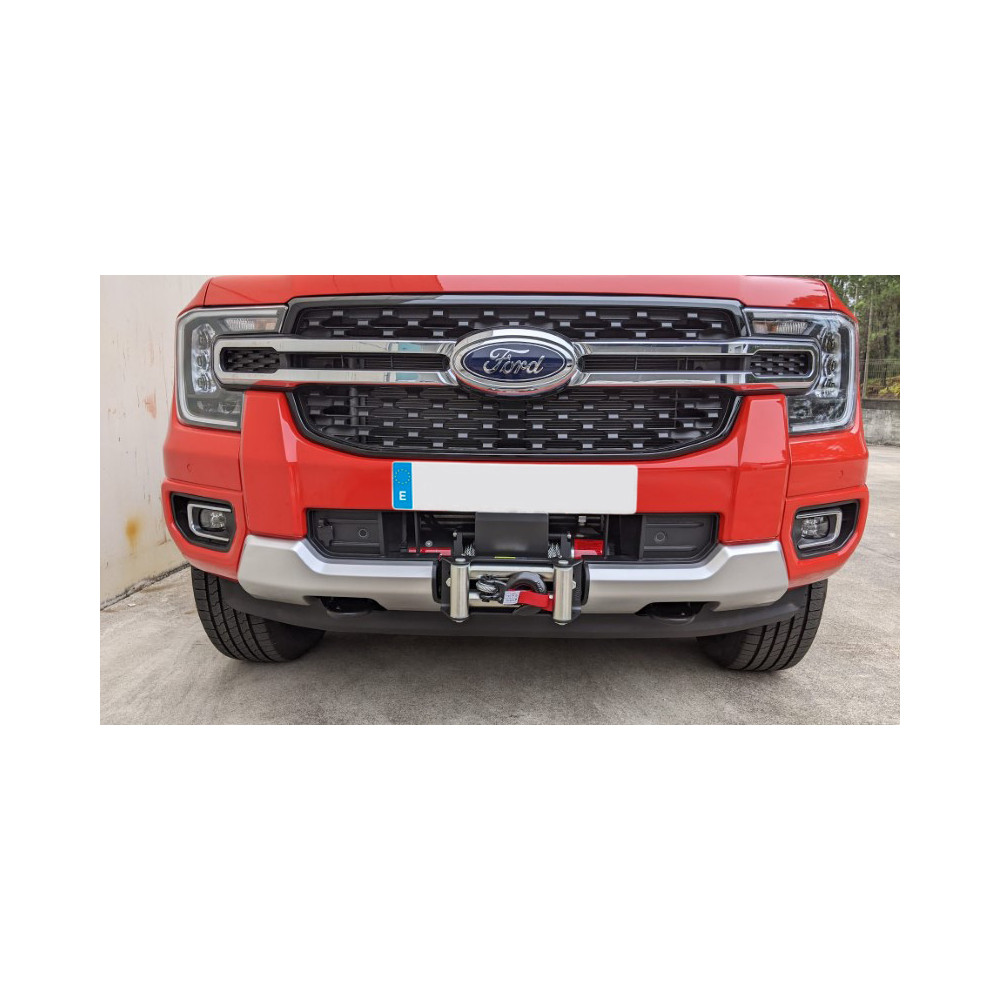 Platine de treuil pour pare chocs avant Ford Ranger 2023+ (compatible radar)