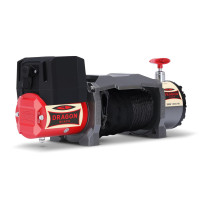 Treuil Dragon électrique 12V-24V Maverick 13000 lbs, 5.8T, avec câble synthétique 20m pour dépanneuses et véhicules municipaux