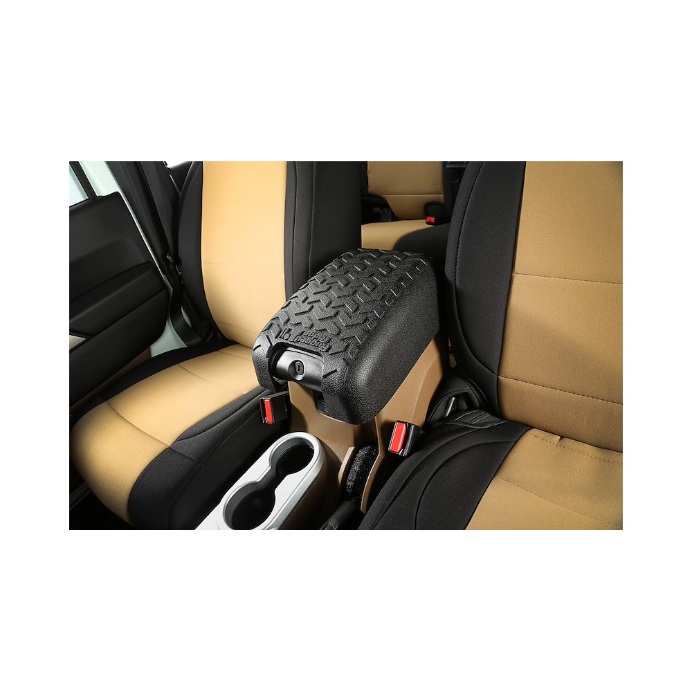 Couvre console centrale noir Rugged Ridge Wrangler JK 11-18