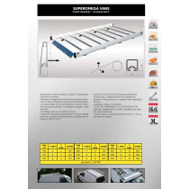 Galerie de toit Aluminium SUPEROMEGA pour Toyota Land Cruiser avec gouttiere serie 70, 80 87-, Nissan Patrol GR 5 portes 92-