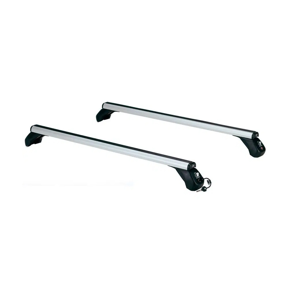 Jeu de 2 barres de toit Aero en aluminium pour Toyota Hilux 2portes 1998+