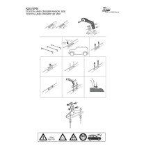 Jeu de 2 barres de toit Pro Acier pour Toyota Land Cruiser serie 100, 1998+