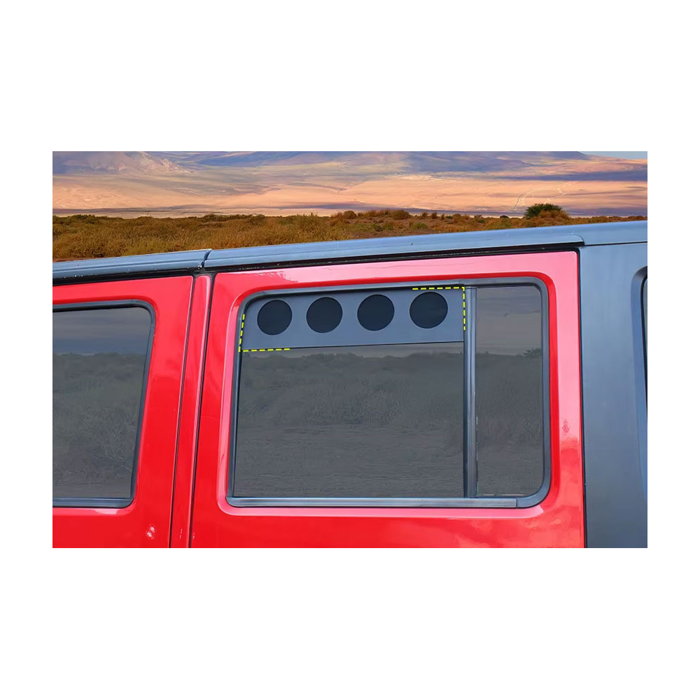 Panneau de Ventilation ronde Persienne pour Jeep Wrangler JK 4 Portes (2007-2017)
