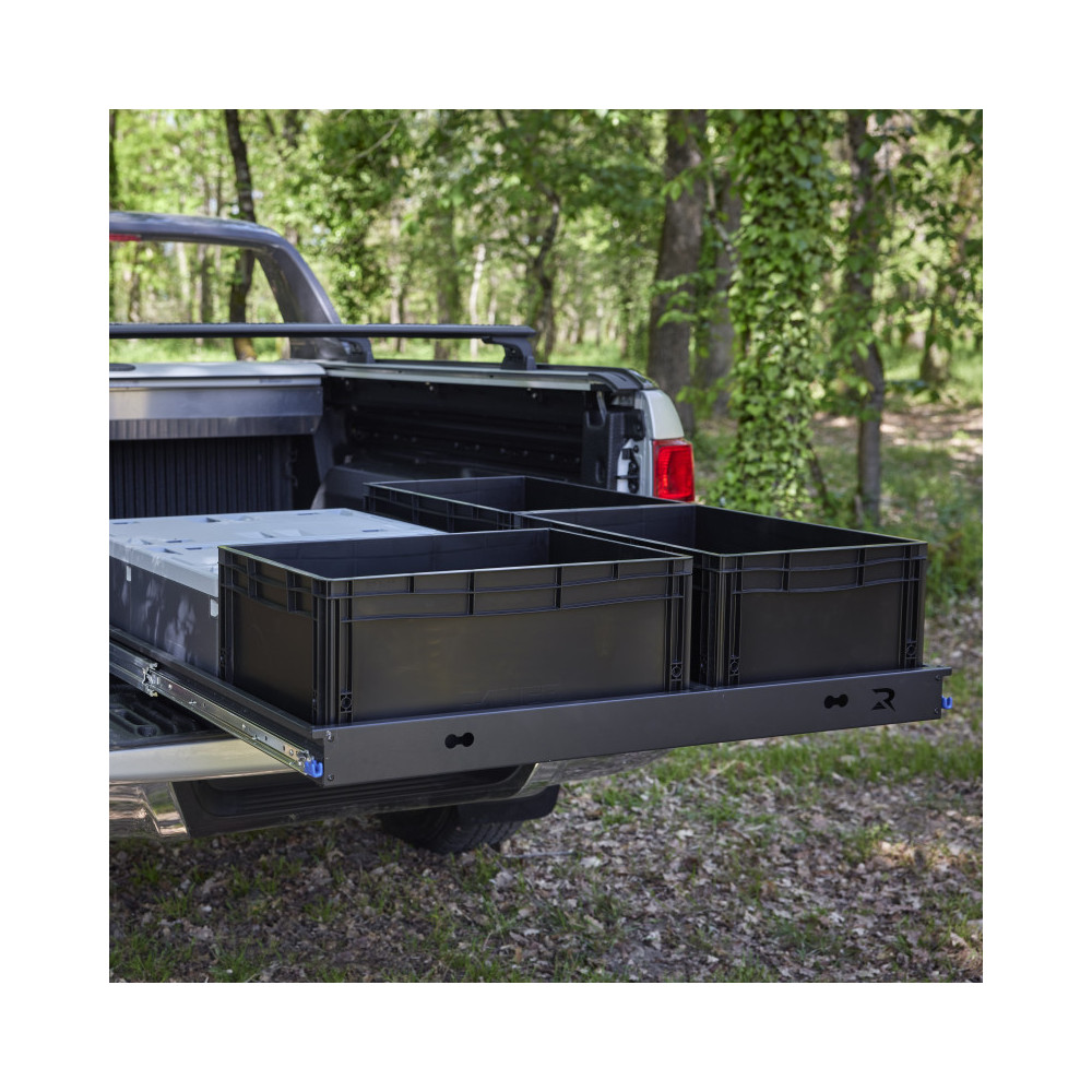 Tiroir de rangement ROCKALU coulissant Double Cab (avec plancher)