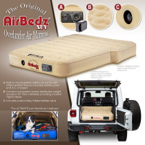 Matelas AIRBEDZ XUV Gonflable pour SUV et 4X4 Jeep Foed Toyota Mercedes... 167 x 132 x 25 cm