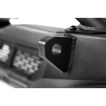 Pare chocs avant acier noir DV8 Offroad avec support treuil pour Jeep Wrangler JK / JL Gladiator JT